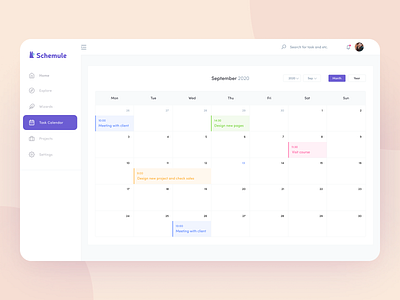 Dashboard UI app app design branding calendar daily ui dailyui dashboad dashboard dashboard ui design task ui ui design uidesign uiux ux web web app webdesign website