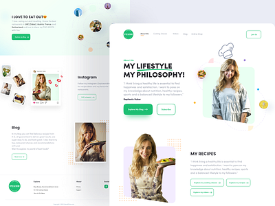 Landing Page UI app brand branding dailyui design designer food food app minimal restaurant ui ui design uidesign uiux user interface userinterface ux web webdesign website