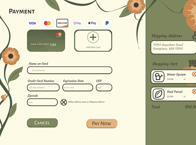 Day 2: Credit Card Payment dailyui dailyui 002 design figma icon illustration illustrator ui ux vector website