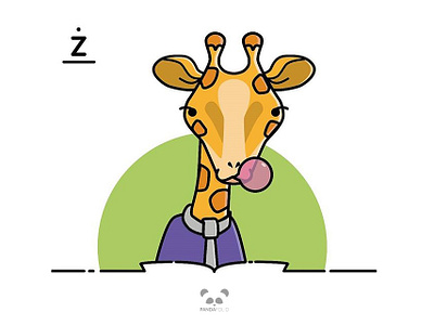 Alphabet: Giraffe alphabet animal animal art animal illustration children children book illustration childrens illustration giraffe illustration illustrator simple vector vector illustration