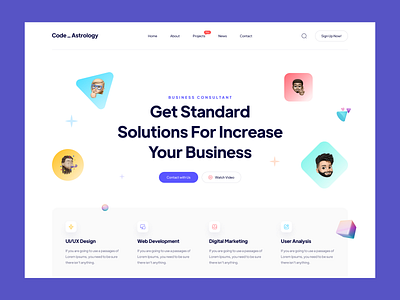 Business Agency Website Landing Page