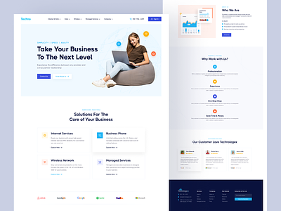 Internet Service Provider Website Landing Page