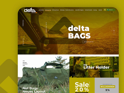 Webdesign for Offroad Accessoires branding design flat typography ux web website