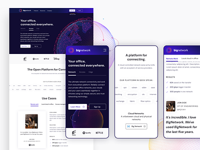 Big Network Landing Page