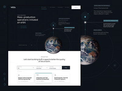 Varda Space Industries Landing Page Concept cosmos earth illustration landing page landing page design landingpage space spaceindustries spaceman spacescience spacetech spacetechnology spacex ui design uidesign uiux ux uxdesign varda vardaspace