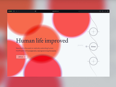 New Limit Web UI Concept animation biotech biotechnology coinbase dna epigenetics life sciences lifeextension lifescience lifesciences lifespan motion design motiondesign rna uidesign uxdesign uxui web design webdesign website