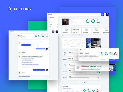 Career Portal Concept #2 branding conversation conversational ui inspiration inspirational job board jobs landing page landingpagedesign linked linked in ui uidesign ux uxdesign uxui web design webapp webdesign website