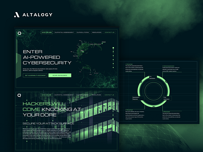 Cybersecurity Company - Landing Page ai branding clean cyber cybersecurity design fallout inspiration landing page landing page design machine learning ui uidesign ux uxdesign uxui web design webdesign website design