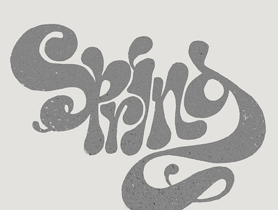 Spring Lettering collage design handdrawn lettering lettering design type typography