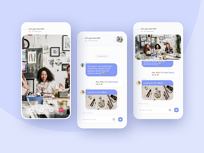 Video chat app concept