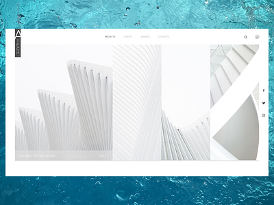 Architect Bureau Website Design adobe xd adobexd design minimal web web design website concept website design white xd design