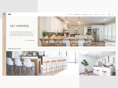 Kitchen Furniture Website Design adobe xd adobexd landing page landing page design minimal web web design website concept website design xd design