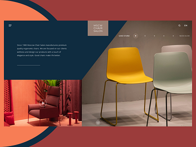 Chair Salon Website Design adobe xd adobexd design landing page minimal web web design website concept website design xd design