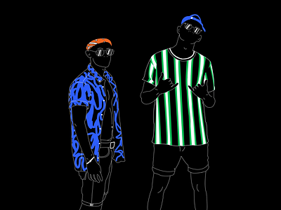 Gang 🔫 black colors design graphicdesign illustration illustrator minimal photoshop vector visualdesign
