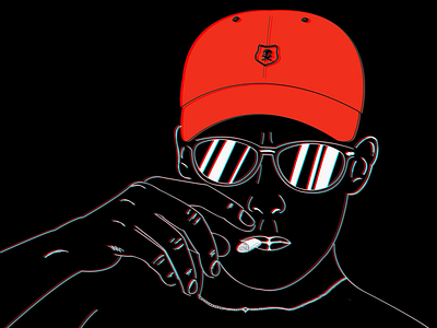 Polo smoke 🔥 black boy graphicdesign illustration logo minimal ui uxuidesign vector visual art visual design