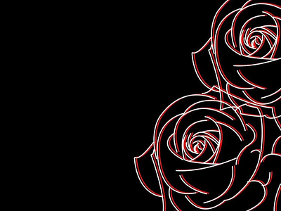 Red roses 🥀 black design flower illustration flowers graphicdesign illustration minimal roses ui uxuidesign vector visual art visual design