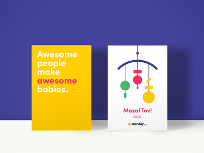 Baby birth greeting card baby birth branding card design employee illustration print typography vector work