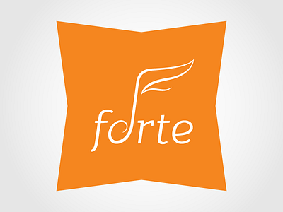 Unused Logo Concept - forte logo logotype music simple type