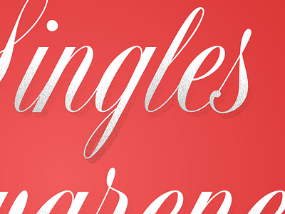 Singles Awareness Day red texture type valentines