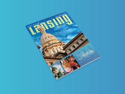 Greater Lansing Visitor Guide 2016 gradient print print design publication visitor guide