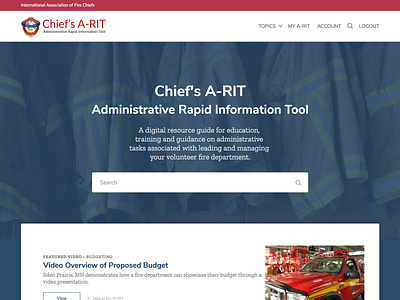 IAFC Chief's A-Rit Website design toolkit web design