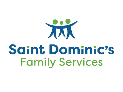 St. Dominic's Family Services Logo branding family services identity logo type