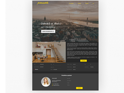 Apartment website design