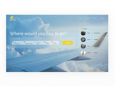 BeeTicket website design ui website concept website design
