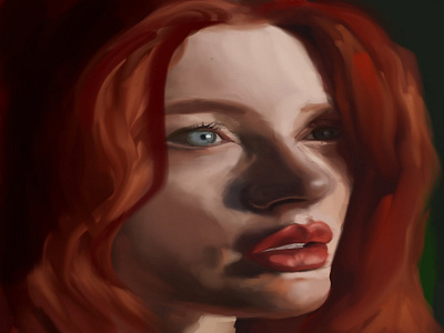 Red-Haired Girl art artist artwork beautiful colorful colorful art creative creativity design design art digitalart dribble fine art girl girl character graphic design graphicdesign modern art red hair sketchbook