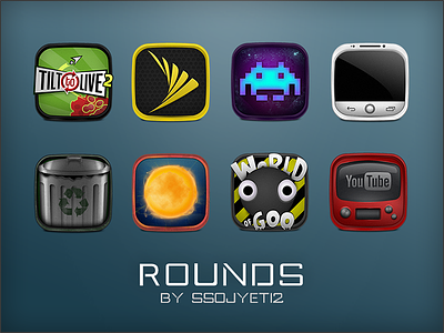 Rounds Presentation Dribbble icons