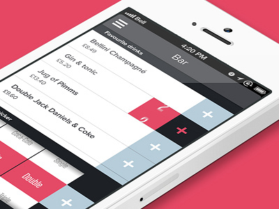 BarPass iOS app UI design