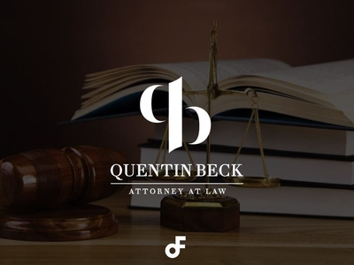 Quentin Beck Attorney At Law (Practice Project for sale) branding design flat icon logo logodesign minimal typography vector