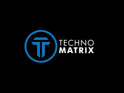 Techno Matrix branding design flat icon logo logodesign minimal typography vector