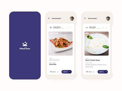 MealTime - Daily menu around you app application dailyui design food ios mobile restaurant ui ux