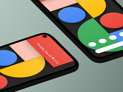 Google Pixel 5 device mockup frames android device flat isometric launch night in madebygoogle mockup phone pixel screenshot teampixel template