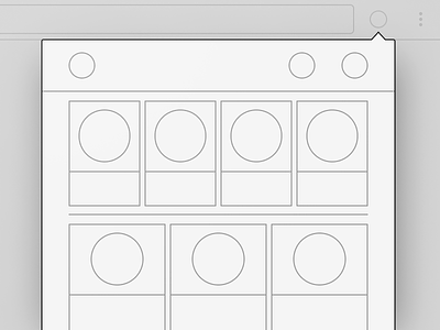 Extension Wireframe chrome desktop extension grid material design popup ui wireframe
