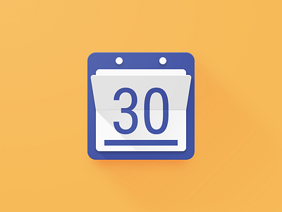 Today Calendar Icon Redesign 30 android crease figma fold long shadow material design paper pegs productivity score underline