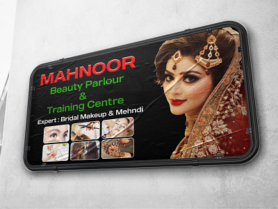 BANNER DESIGNS for MAHNOOR Beauty Parlour & Training Centre ad adobe adobe illustrator adobe photoshop ai artwork banner design billboard branding corporate identity cover design graphics design photoshop social media design