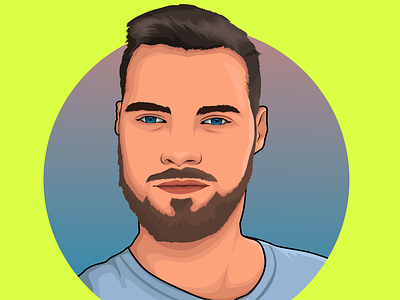 Beard Guy Cartoon Avatar