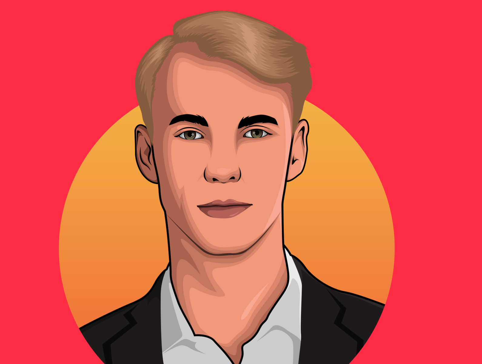 Handsome Blonde Guy Avatar by Sakib Al Mahmud on Dribbble