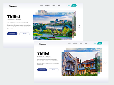 Tourism_Tbilisi branding design landing logo modern tourism user experience user interface website