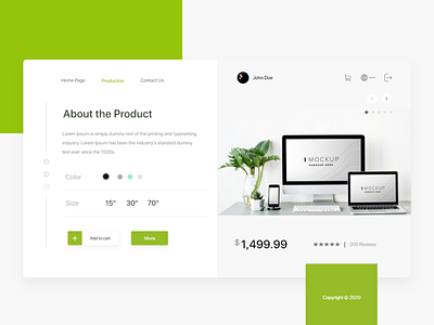 online shopping- product page branding design modern online shop product product page shopping ui user interface ux web design website