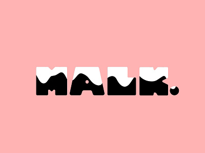 Malk Logo logo logotype type design typeography