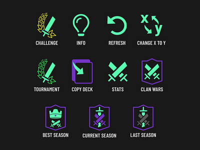 Game stats icons