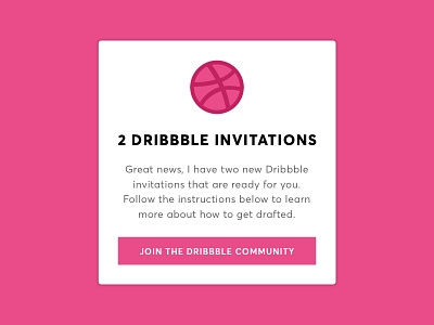 Dribbble Invite Giveaway (Closed)