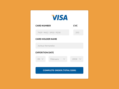 Credit Card Payment - Daily UI Challenge #002 app card challenge daily design freebie mobile payment sketch ui ux web