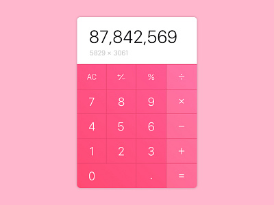 Calculator - Daily UI Challenge #004