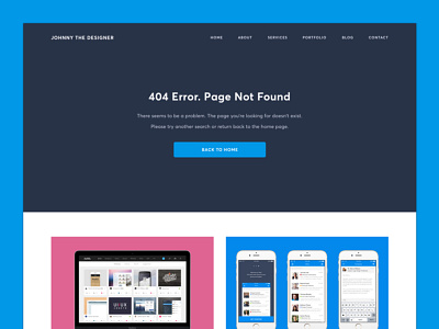 404 Error Page - Daily UI Challenge #008