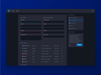 Dashboard UI Kit