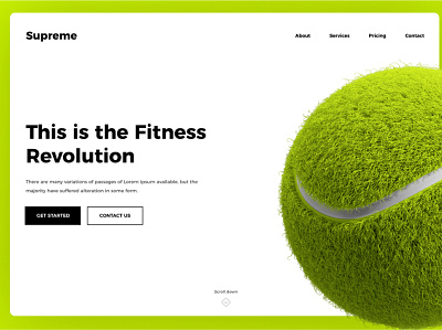 Sports Landing Pages UI in Figma Tutorial app branding clean design figma flat material ui web website white